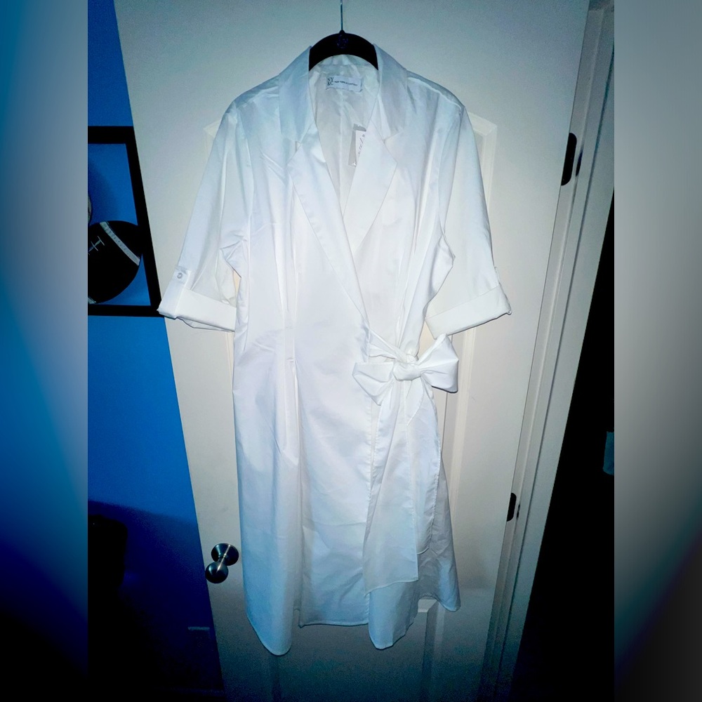 White, White NY & Company Swing Dress NWT.